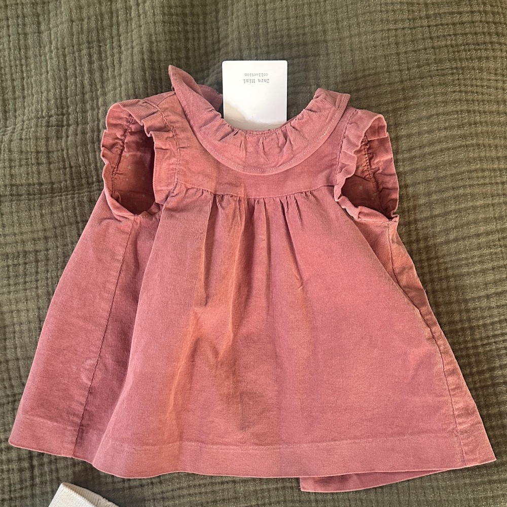 Zara Kids Casual Dress in Dusty Pink